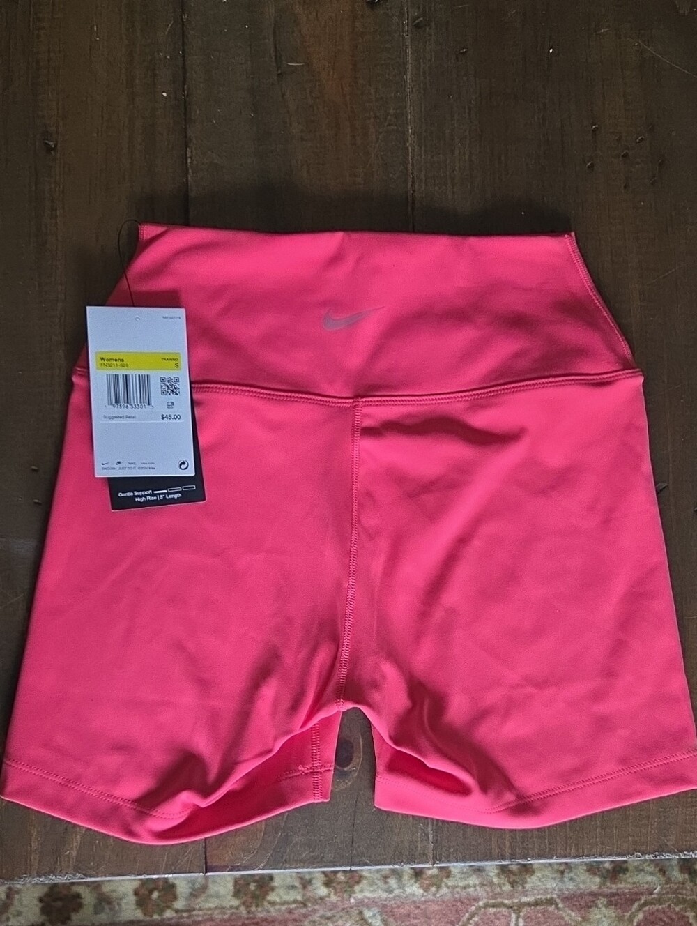 Nike Women's Hot Pink High-Rise Bike Shorts